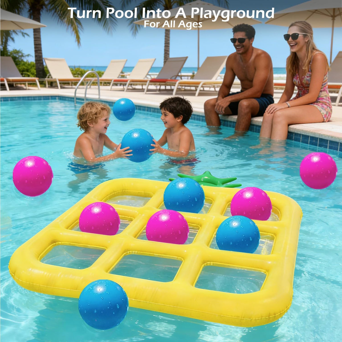 Jasonwell family play scene highlighting portable summer entertainment