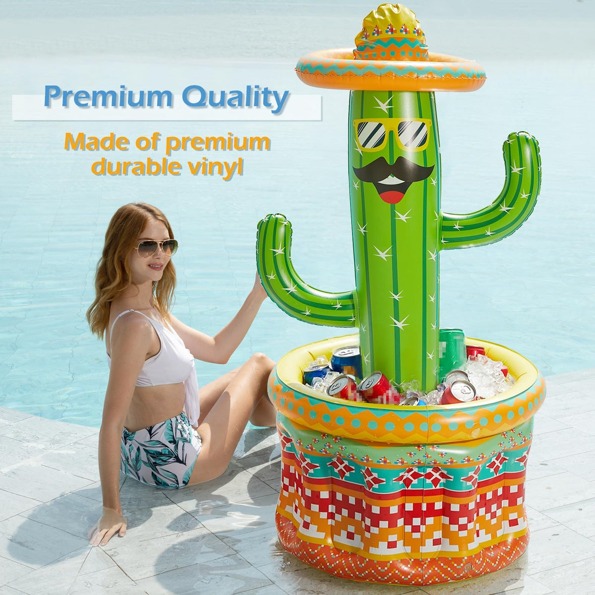Jasonwell Fiesta Cactus party decor brightens outdoor gatherings with tropical vibes