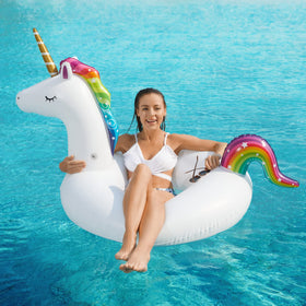 Jasonwell flamingo pool float with bright pink design for stylish lounging