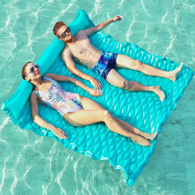 Jasonwell floating mat pool lounger XL for outdoor relaxation and social lounging.