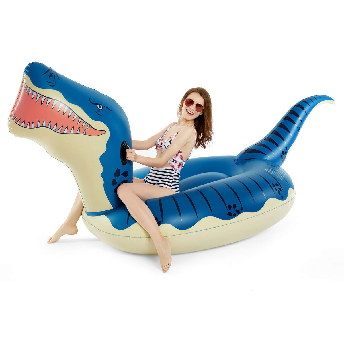 Jasonwell giant T-Rex pool float ready for summer pool party