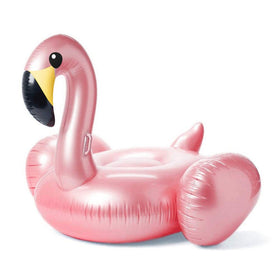 Jasonwell giant flamingo pool float in water, ideal for relaxed pool lounging
