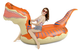 Jasonwell 124-inch T-Rex pool float for family pool fun