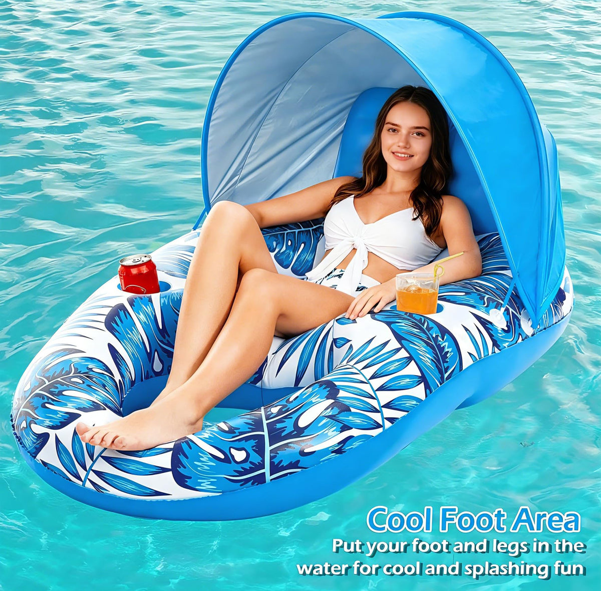 Jasonwell heavy-duty vinyl blue ensures durability and buoyant performance on water.