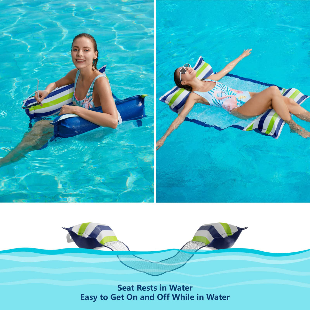 Jasonwell inflatable-pillow-for-relaxation provides cushioned head support on hot days.