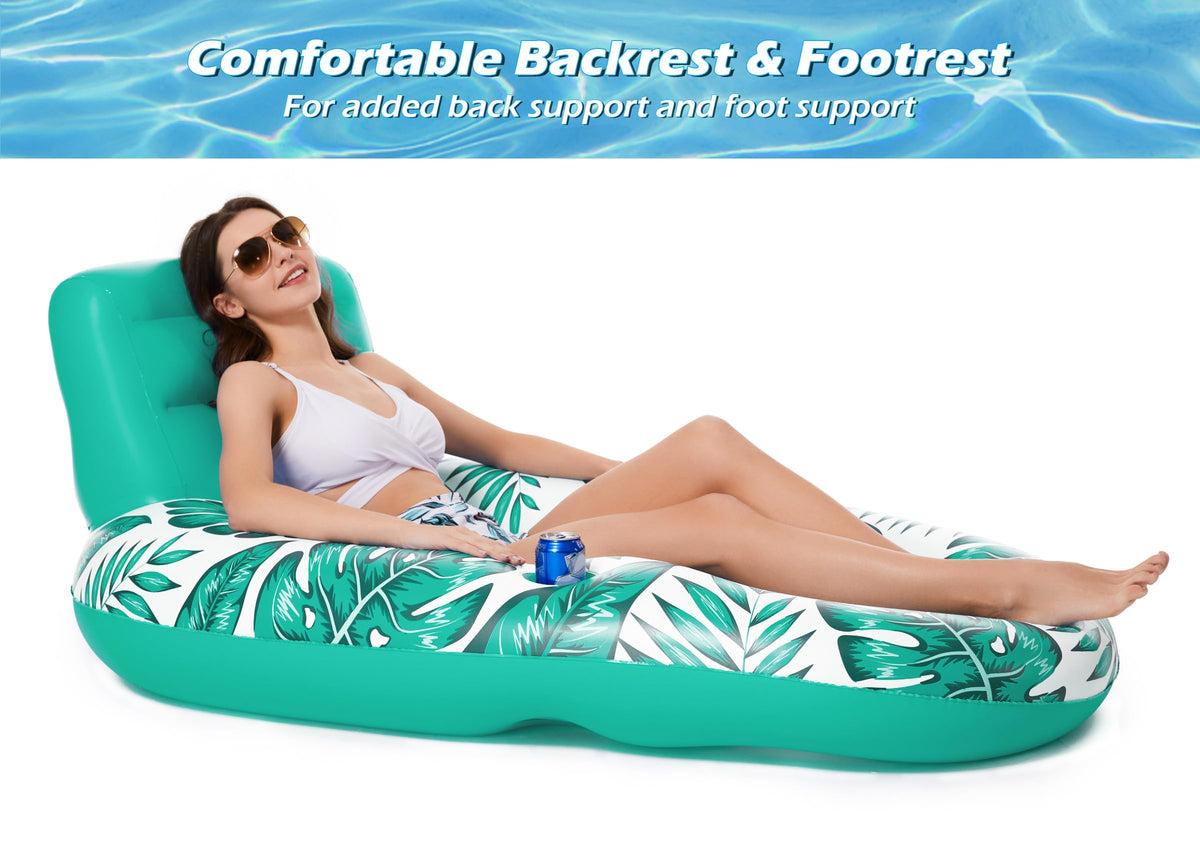 Jasonwell float showing built-in cup holders for drinks on the water