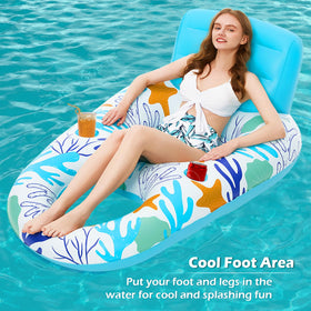 Jasonwell pool float with built-in cup holders for drinks