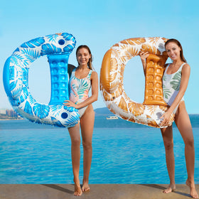 Jasonwell inflatable pool float chair two-pack for sharing.