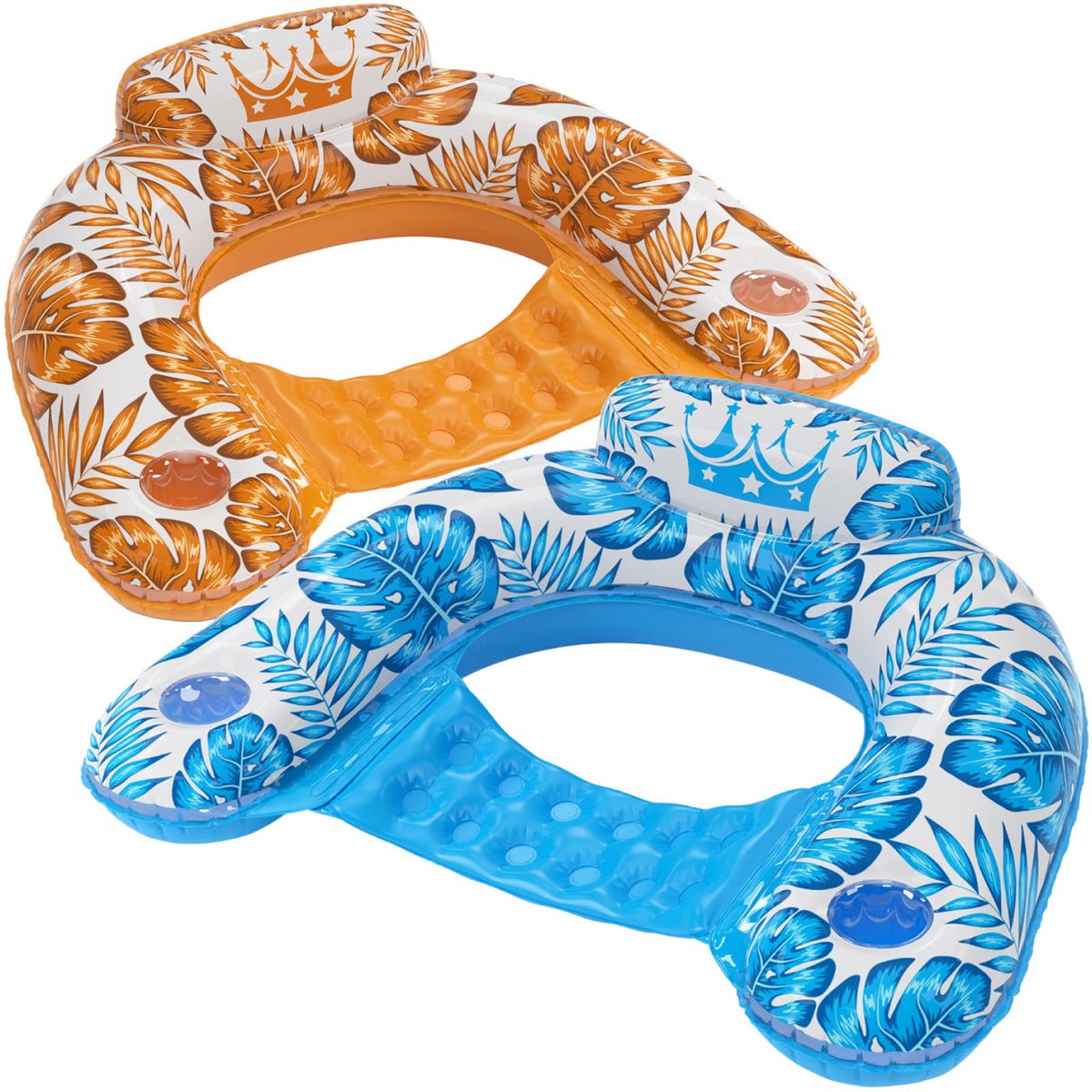 Jasonwell inflatable pool float chair with cup holder for easy sipping.