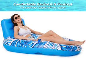 Jasonwell pool float features built in cup holders for drinks within reach.