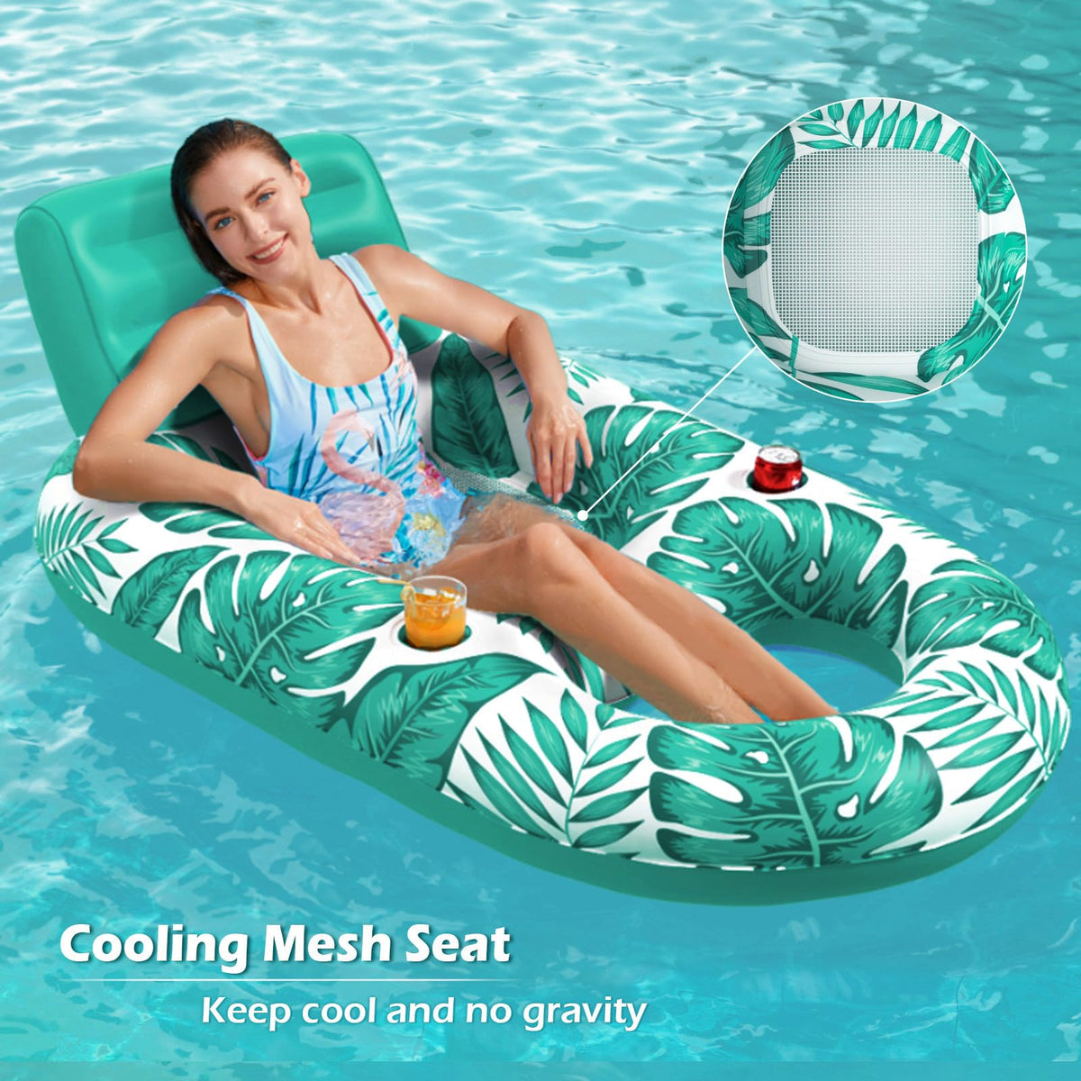Jasonwell float features a dedicated foot-area for cooling immersion