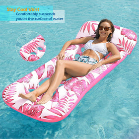 Jasonwell float lounge with pad eye lets you connect with others.
