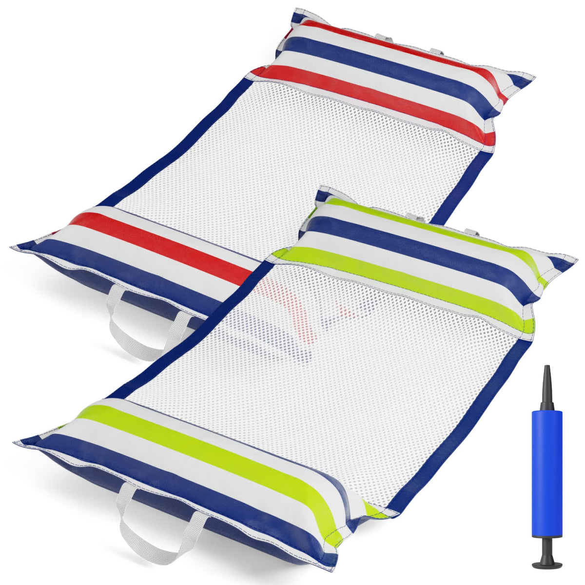 Jasonwell inflatable pool hammock float in a 2-pack for versatile pool lounging.