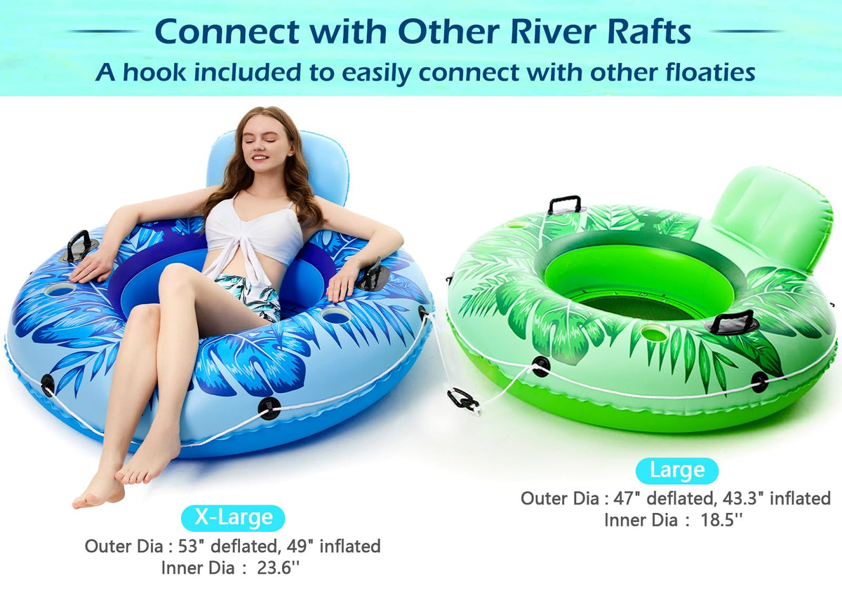 Jasonwell connect hook to link multiple river tubes for group fun