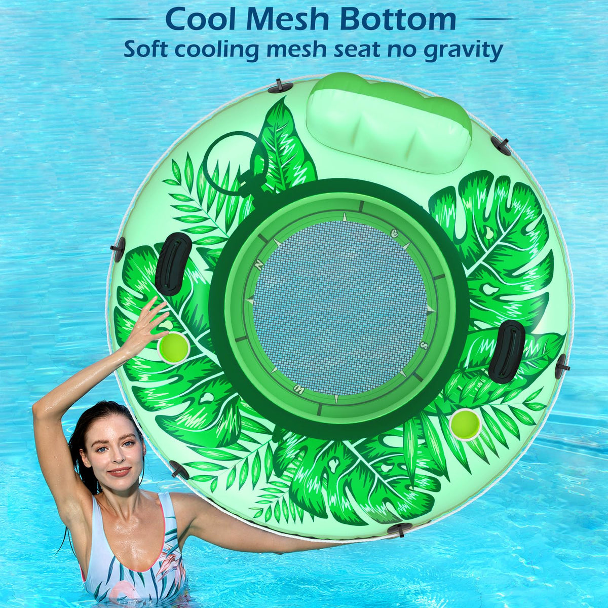 Jasonwell river float with built in cup holders for beverages