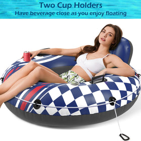 Jasonwell river tube cup holders keep drinks within reach on hot days.