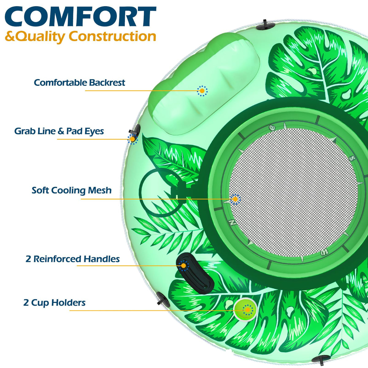 Jasonwell dual air valves enable quick inflation and deflation