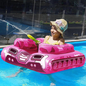 Jasonwell inflatable tank pool float with water cannon for active play