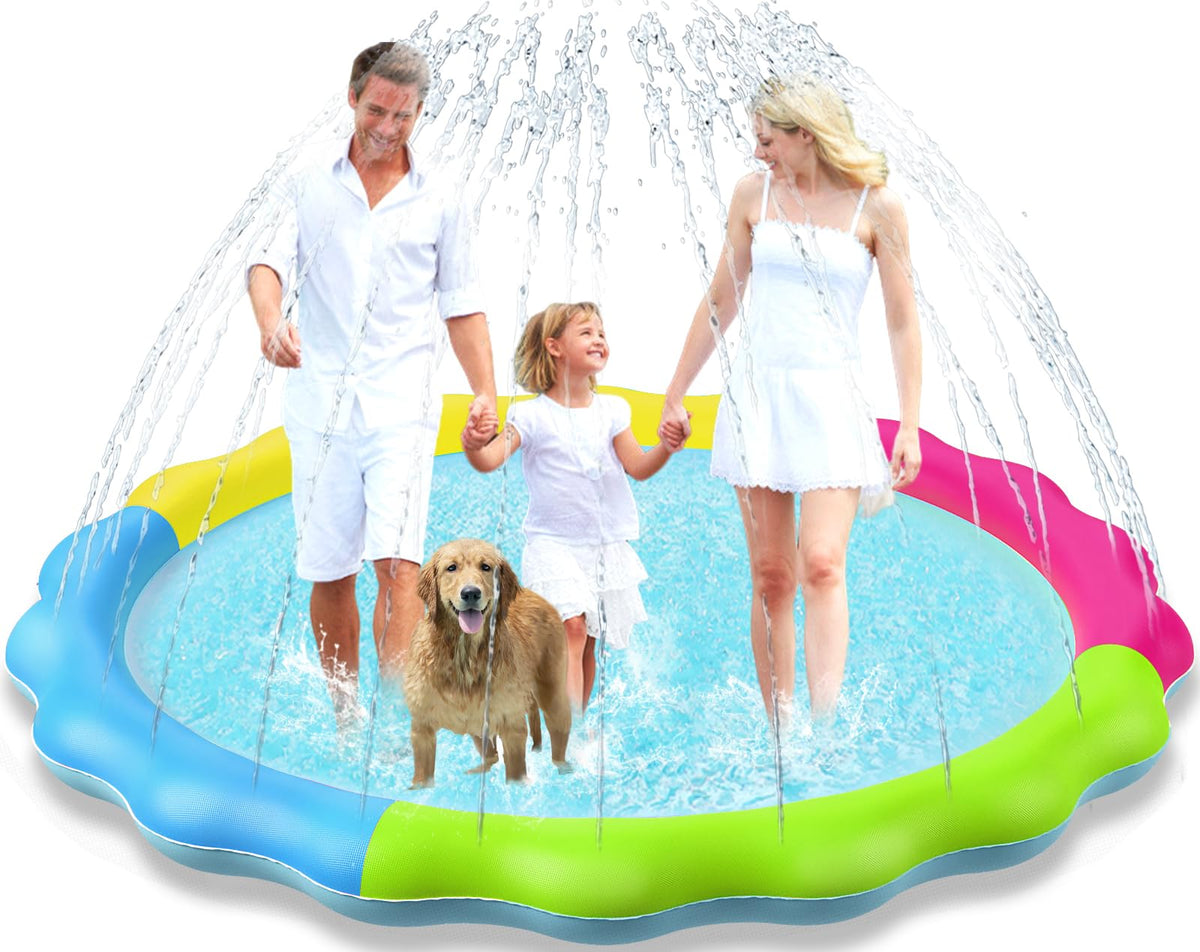 Jasonwell Kids Splash Pad sprinkler offers refreshing outdoor play for kids and pets
