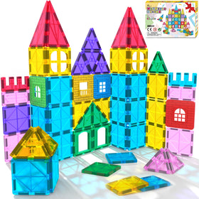 Jasonwell magnetic tiles 60pc set for open-ended assembly and creativity.