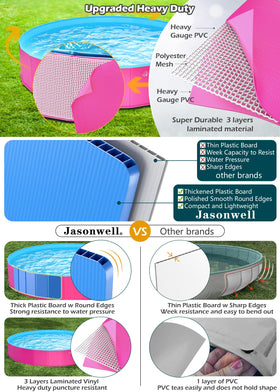 Jasonwell non-toxic vinyl offers durability for kid-friendly water play.
