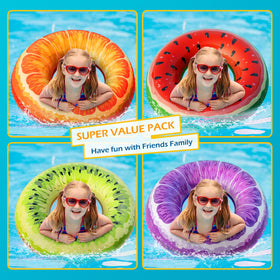 Jasonwell orange pool float adds bright pool party flair.