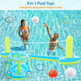 Jasonwell pool basketball hoop ready for accurate shots over water