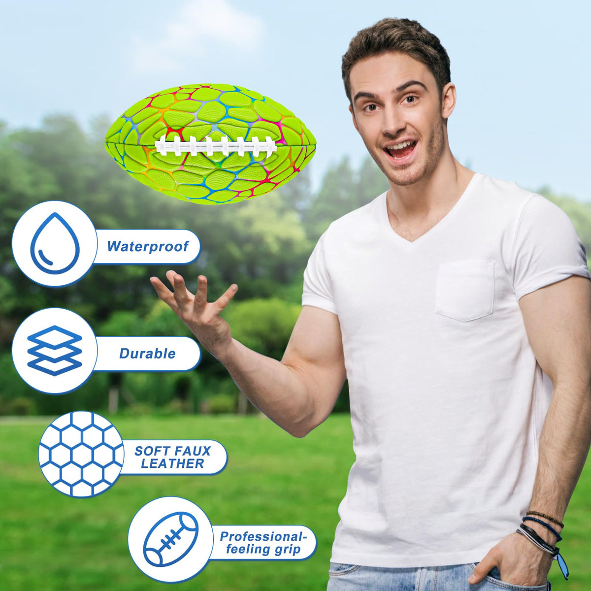 Jasonwell pool-football waterproof design for all-weather play