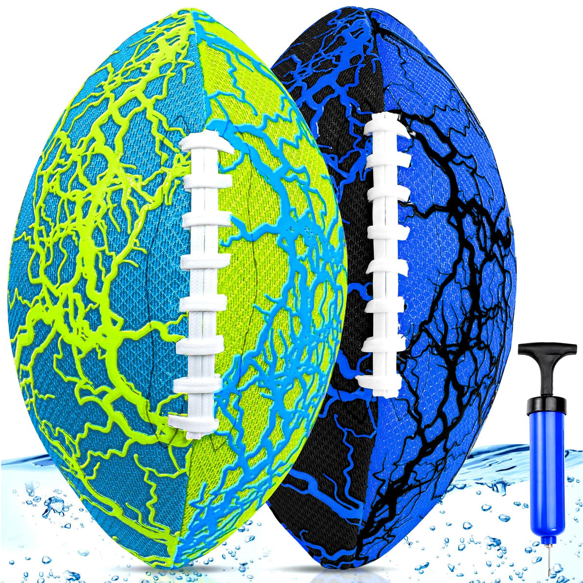 Jasonwell pool-beach water football 2-pack for durable water play