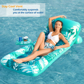 Jasonwell pool float connects with other floats for group lounging