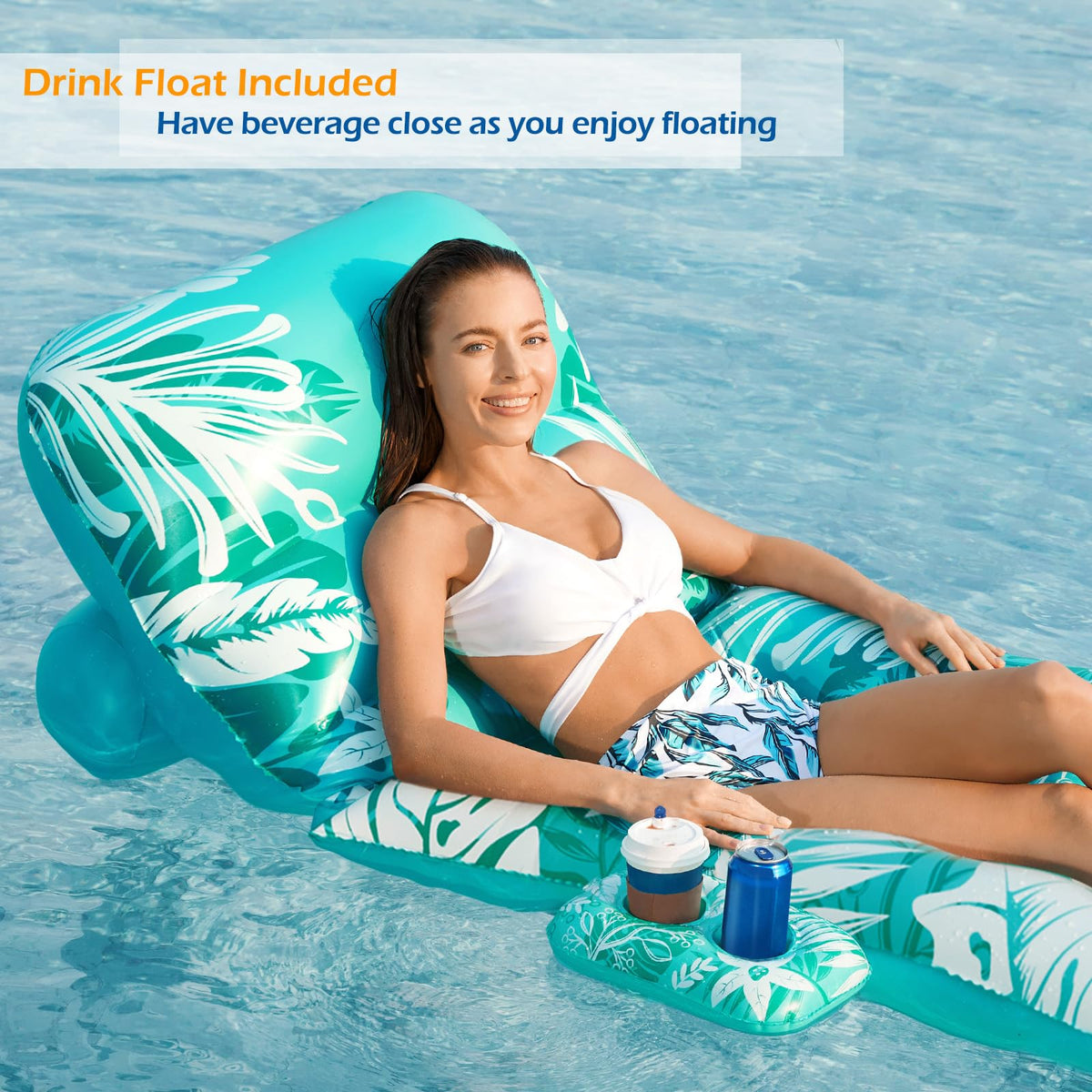 Jasonwell pool float features a cool vent to stay breezy