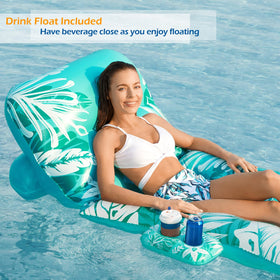 Jasonwell pool float features a cool vent to stay breezy