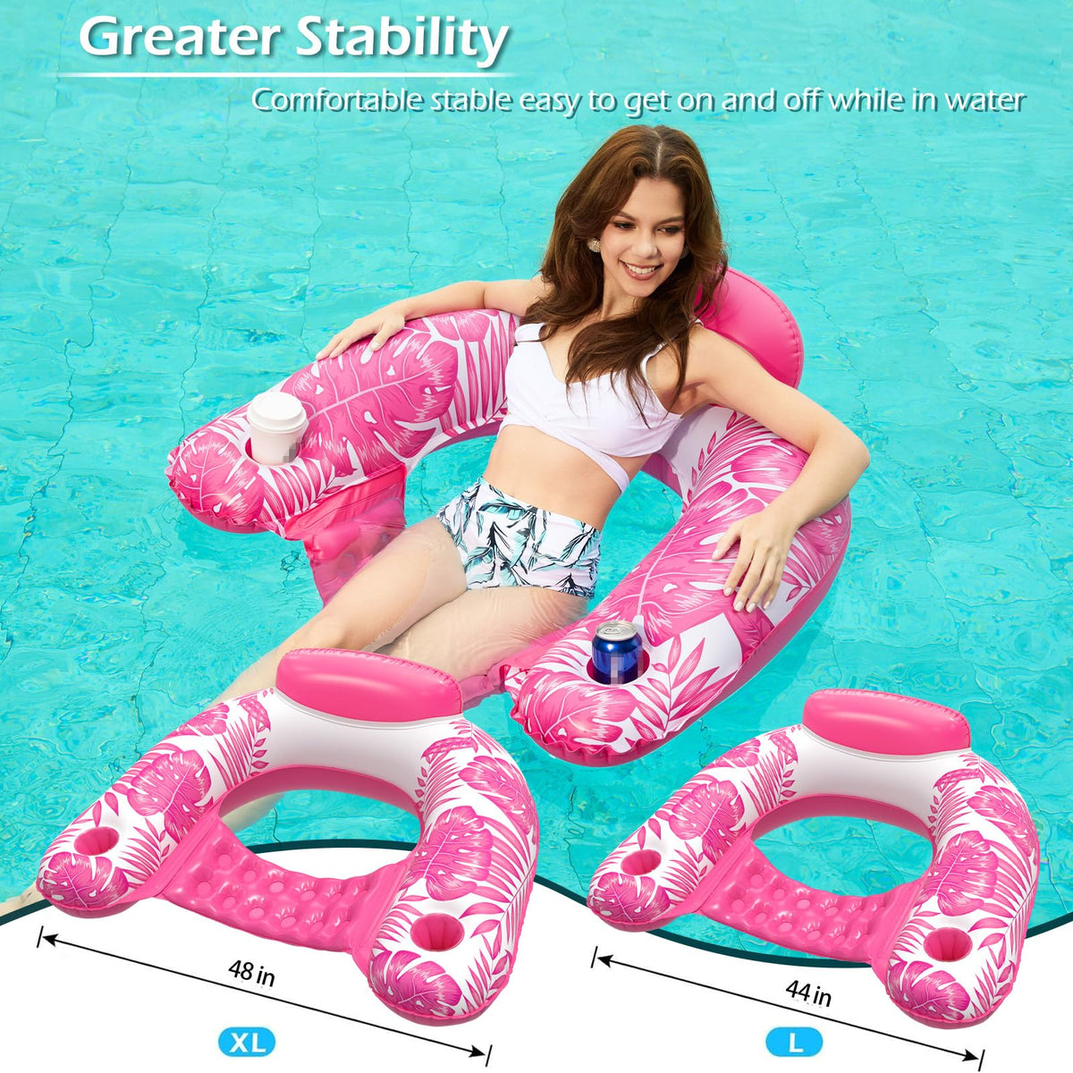 Jasonwell Float Chair with armrests, easy to mount and relax