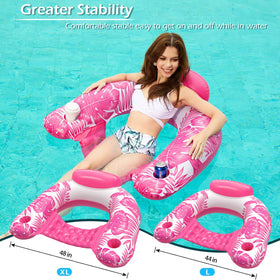 Jasonwell Float Chair with armrests, easy to mount and relax