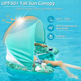 Jasonwell sling-seat float with backrest supports long, comfortable lounging sessions.