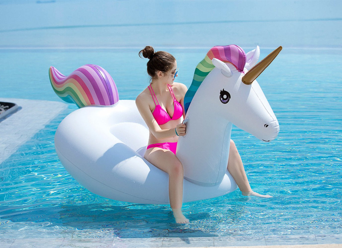 Thick raft-grade material of Jasonwell unicorn float for durability
