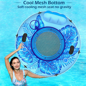 Jasonwell river float with heavy duty grip handles and grab rope for control