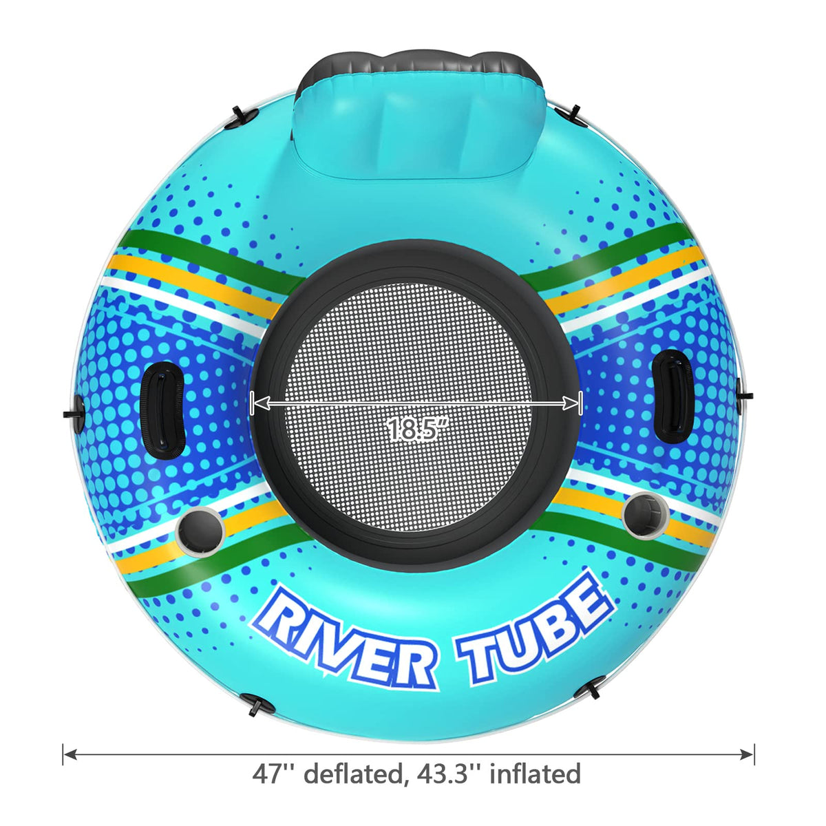Jasonwell river tube supports up to 300 pounds for adults.
