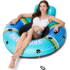 Jasonwell river tube backrest provides comfortable support during long floats.