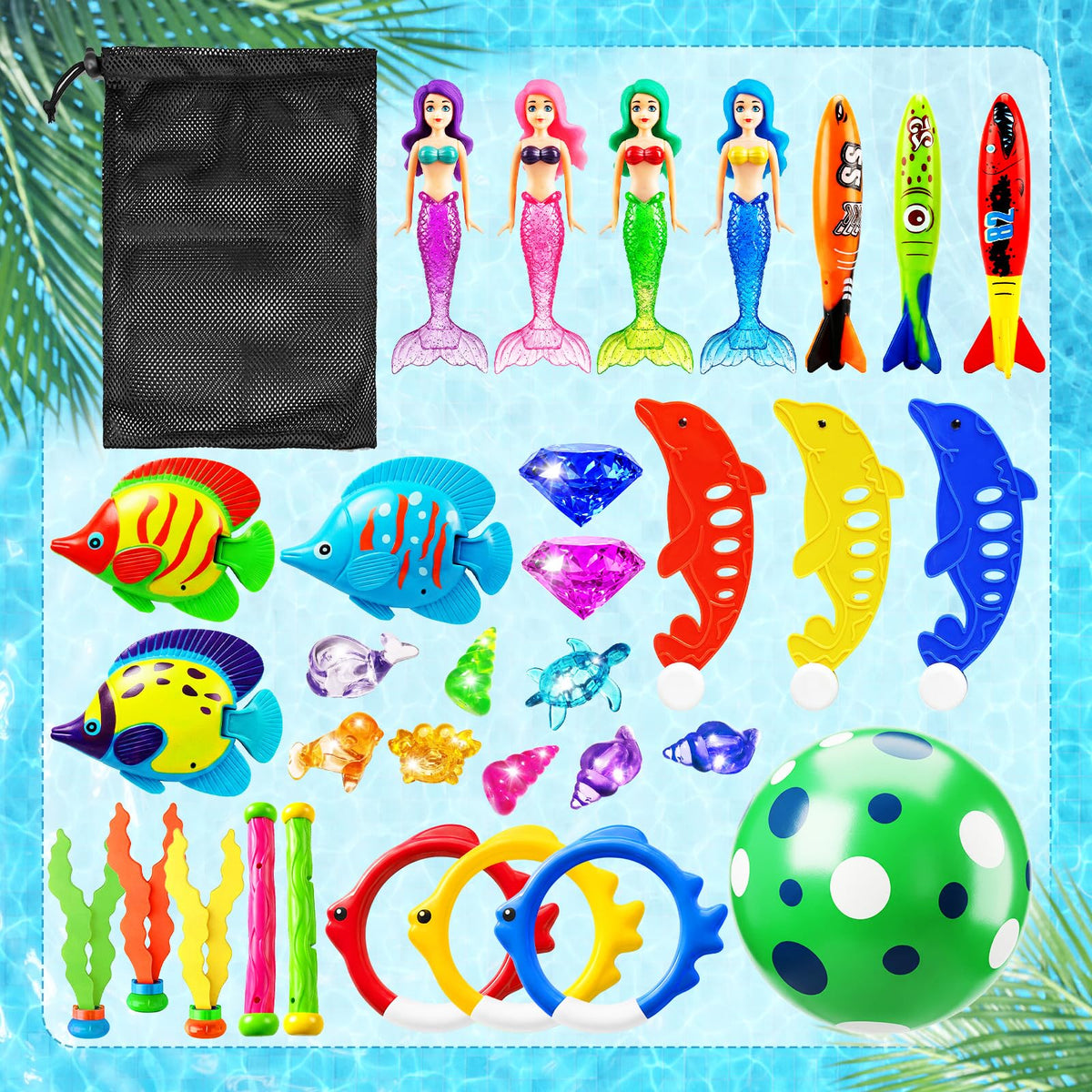 Jasonwell sea creatures like dolphins and fishes for lively water play
