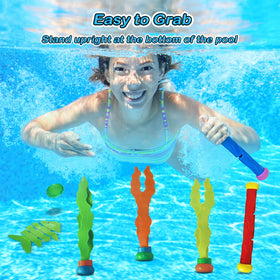 Jasonwell shark torpedoes glide underwater for exciting retrieval in family pools.