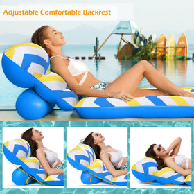 Jasonwell soft flocked fabric pool float delivers cool, non-sticky surface during water fun.