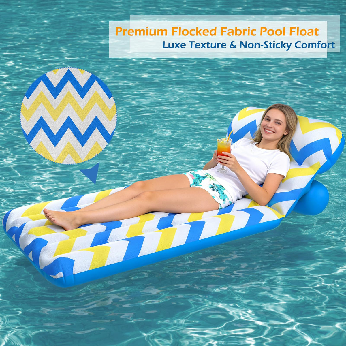 Jasonwell solid base prevents water seepage and soggy skin on the float.