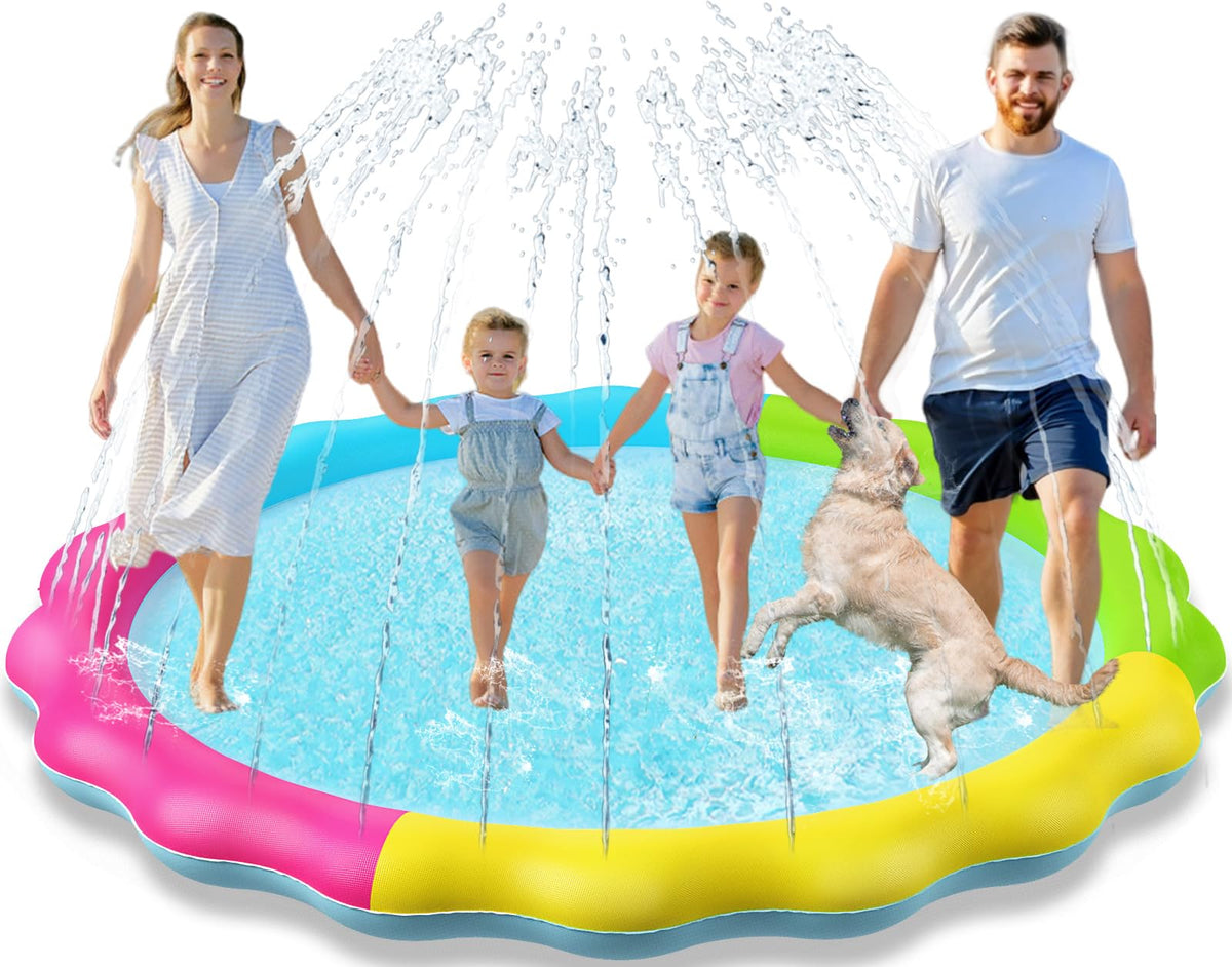 Jasonwell splash pad for babies and kids with a safe, non-slip surface.
