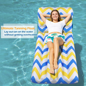Jasonwell stable floating relaxation with extra support for hours of pool enjoyment.