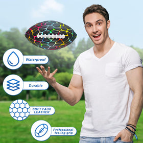 Jasonwell strong-grip waterproof football designed for secure catches and throws.
