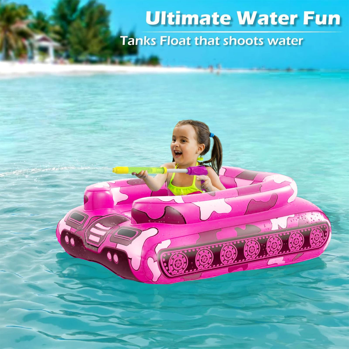 Jasonwell tank float with air-cushioned seat for comfortable pool time