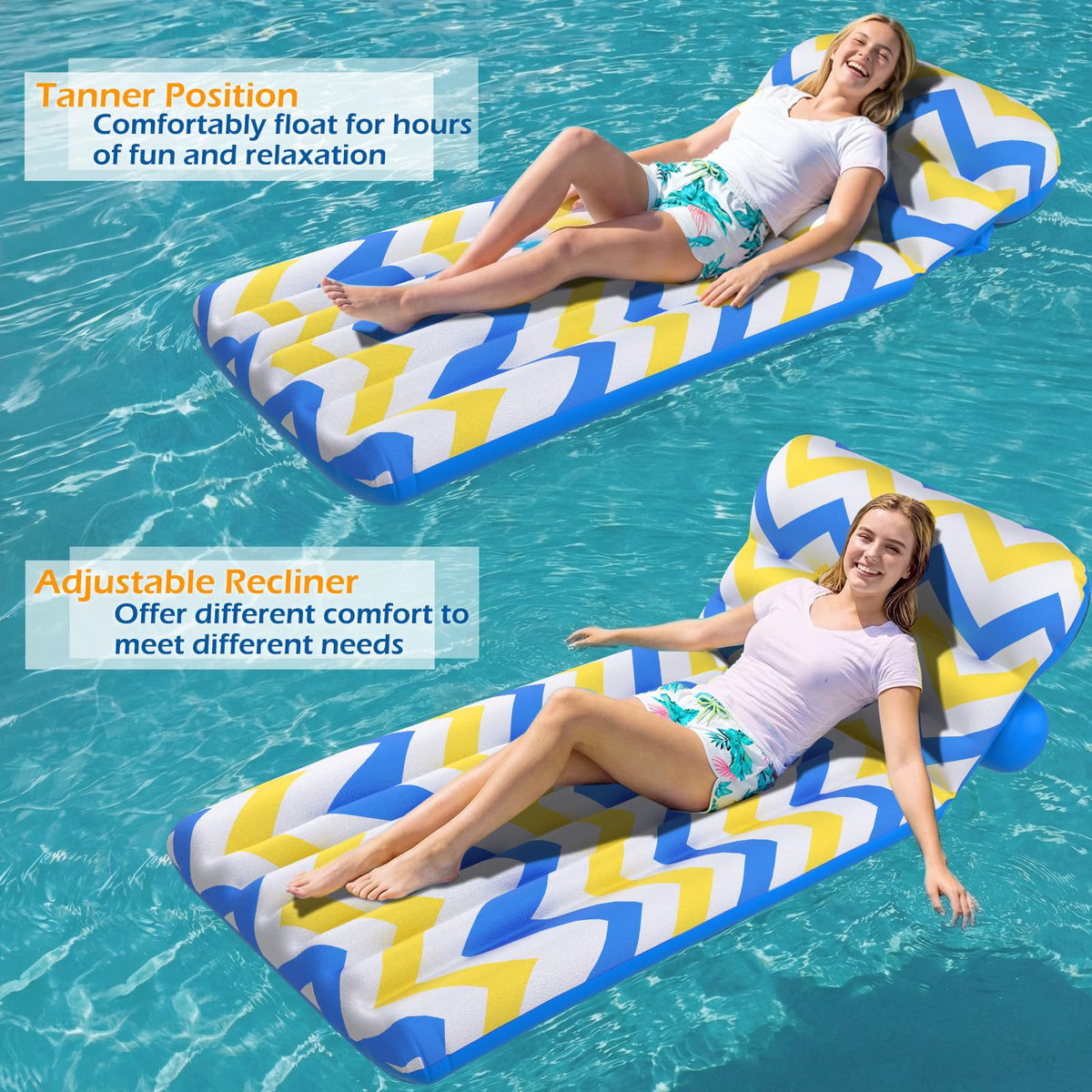 Jasonwell tanning position float helps sunbathing comfortably without overheating.
