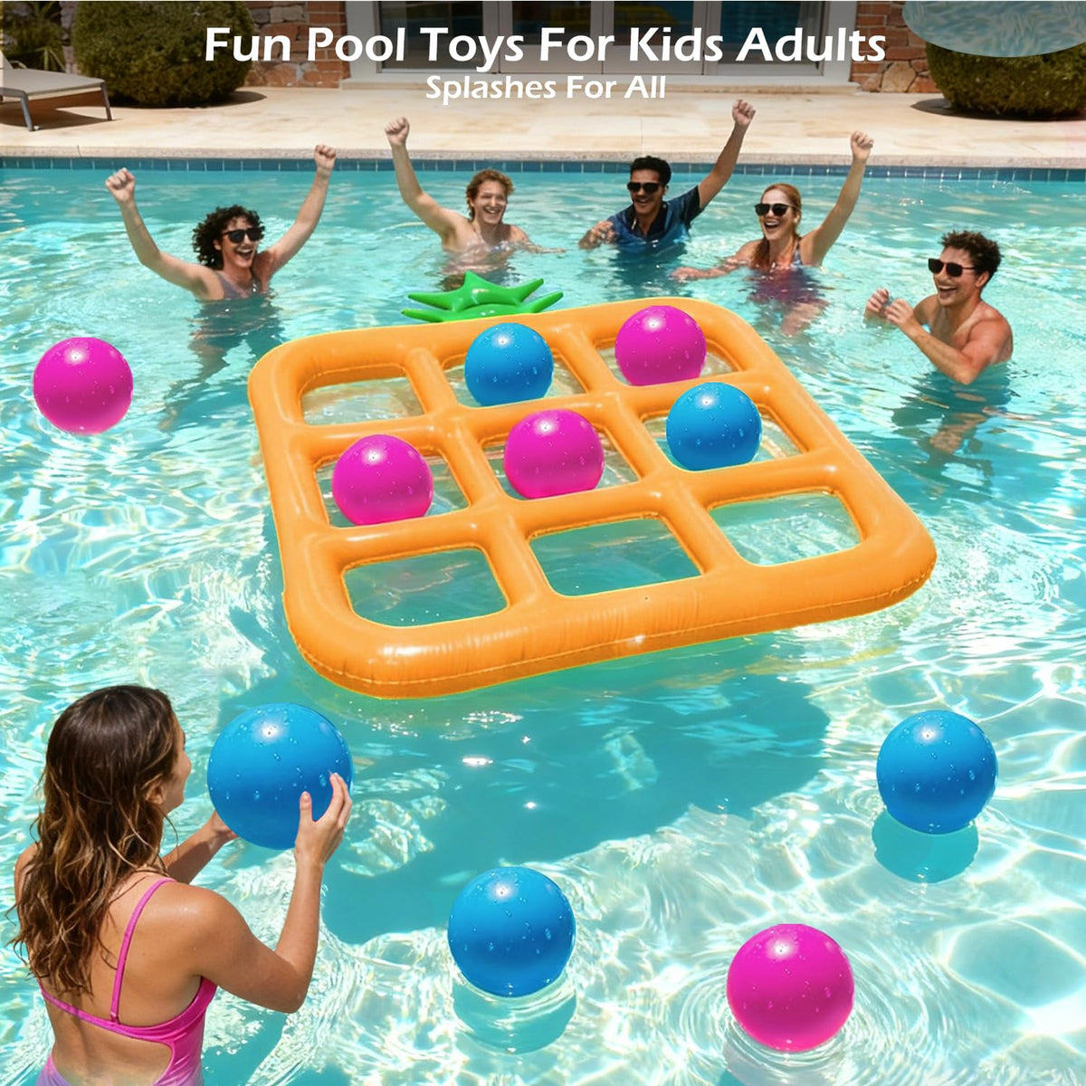 Jasonwell blue balls for confident throws during water play