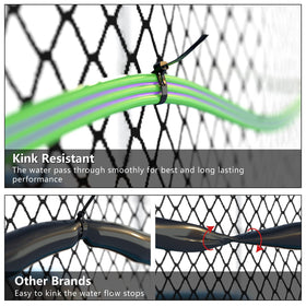 Jasonwell trampoline sprinkler kink-resistant design maintains steady spray as kids bounce